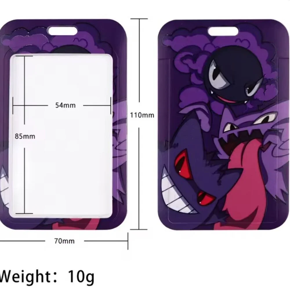 Gengar Pokémon Lanyard ID Badge Holder Purple